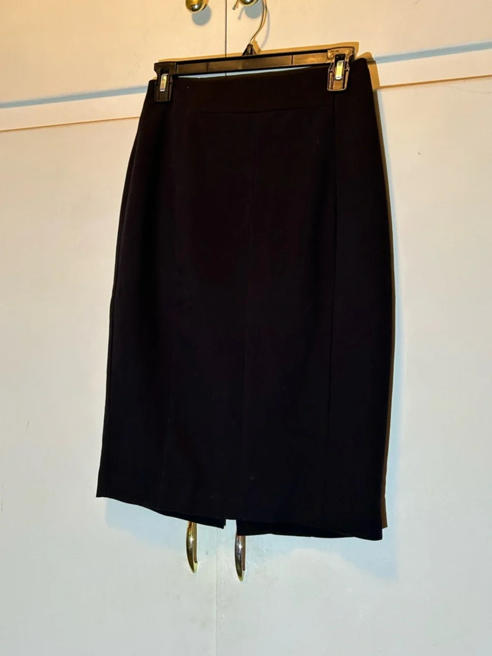 Worthington Black Pencil Skirt With Center Back Slit